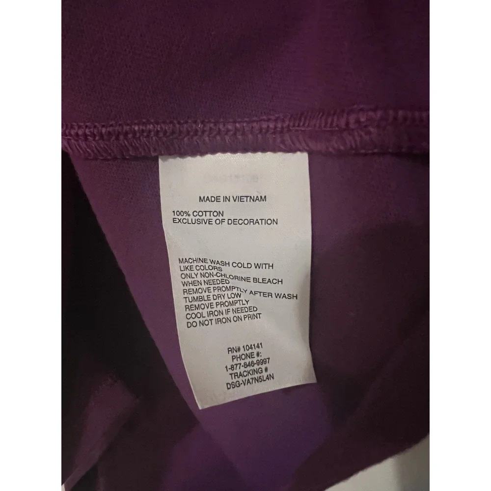 NWOT DSG Girl's Size XS (6-7) Boxy Graphic Tee Purple New York‎ Youth Kids
